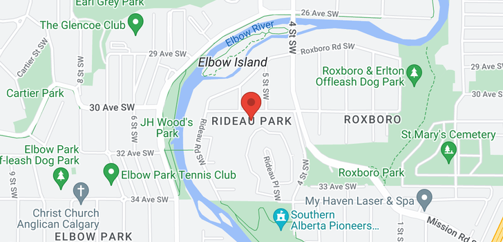 map of 920 RIDEAU RD SW